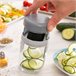 Cortador de Verduras en Espiral y Rallador con Recetas Naranja