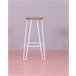 Taburete industrial en madera de fresno  - Lisbon Blanco