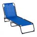 Tumbona Reclinable Acero, PVC Outsunny, deportes y ocio - playa Azul Claro