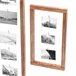 Set de 3 marcos de fotos Muhos pino teñido yute [en.casa] Marron