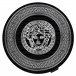 Alfombra HAMPTON Medusa círculo medusa griego 120x120 Negro