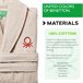 Albornoz benetton 360 gsm 100% algodón Beige