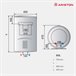 Termo eléctrico, Ariston, Lydos R 80 litros, Vertical Blanco Brillo