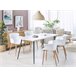 Beliani Silla de comedor SUMKLEY Blanco
