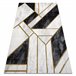Alfombra EMERALD exclusivo 1015 glamour 180x270 Negro