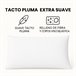 Pack 2 Almohadas Fibra y Viscoelástica Tejido Strech Aloe Vera 70x40 Pack 2 Almohadas Fibra y Viscoelástica Tejido Strech Aloe Vera 70x40 Blanco/ Gris