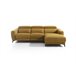 Chaise longue 4 plazas relax eléctrico DRAX derecho mostaza Mostaza