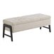 Banco tapizado Beige