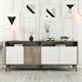 Aparador efecto madera 180 Blanco/ Madera