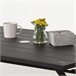 Aktive Mesa plegable de jardín de acero 4 personas Negro
