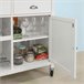 Carrito de Servicio con 2 estantes 2 cajones FKW62-WN SoBuy Blanco