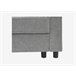 Chaise longue CIAN reversible 3 plazas gris Gris