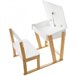Escritorio pupitre con silla Natural/ Blanco