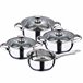 Bateria de cocina 7 piezas con juego de sartenes Multicolor