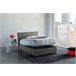 Cama plaza y media en tela Gris