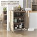 Armario de Salón Melamina de Madera HOMCOM Marron