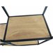 Estanteria color roble 8 huecos. LILY Negro/ Madera