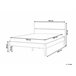 Beliani Cama LED Madera de caucho BOISSET 165x205 Marron