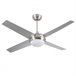 Ventilador de Techo con Luz 4 Aspas Dayron Plateado