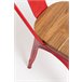 Pack 6 Sillas Torix Madera Natural Rojo