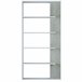 Pack 4 Estanterías Modernas para Salón Comedor Blanco/ Gris