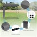 Carpa Plegable Acero, Tela Oxford Gris