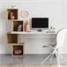 Mesa de escritorio con estanteria lateral BALANCE 4H Blanco