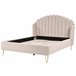 Beliani Cama con somier Poliéster AMBILLOU 157x214 Beige