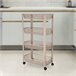 Well Home Carro de cocina con 4 ruedas Beige