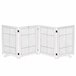 Barrera de Seguridad para Perros Madera de Pino y Acero PawHut Blanco
