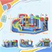Castillo Hinchable Tela Oxford, Poliéster Outsunny Multicolor