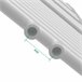 Radiador toallero mural Voss 570 W 24 tubos acero Blanco