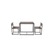 Conjunto DUO I mesa fija y 2 sillas de cocina Negro/ Madera