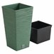 Macetero con depósito, colección FURU de 11 L Verde