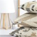 2 Fundas de cojín decorativo 85% algodón 15% lino PORTIA MAXI Beige
