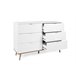 Cómoda doble con 3+3 cajones NORDIC Blanco/ Madera