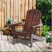 Adirondack Silla para Jardín Madera de Abeto Outsunny Marron