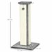 Rascador para Gatos Aglomerado de Madera, Felpa, Sisal PawHut Gris
