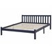 Beliani Cama Madera de pino FLORAC 147x208 Beliani Cama Madera de pino FLORAC 147x208 Azul Marino