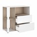 Armario Vestidor Boreal con Cajones y Estantes Blanco/ Madera