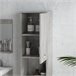 Conjunto de Muebles de Baño Melamina de Madera, Cerámica, Vidrio Gris