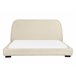 Beliani Cama con somier Poliéster ROISEL 181x226 Crema