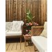 Beliani Sofá de jardín Madera de acacia BARATTI Beige