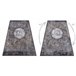 Alfombra lavable MIRO 51453.805 Rosetón vintage 120x170 Gris Oscuro