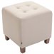 Set de 2 Taburetes Puff Pharao en tela Crema