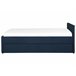 Beliani Cama con somier Poliéster MARMANDE 86x214 Azul Marino