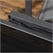 Mesa de Jardín Aluminio, Vidrio templado Outsunny 160x80 Negro