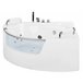 Beliani Bañera esquinera MANGLE 136x187 Blanco