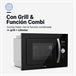 Microondas  Integrable con Grill 25L | UNIVERSALBLUE Negro