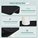 Árbol para Gatos MDF, Yute, Poliéster, PP PawHut Negro